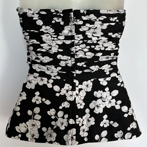 White House Black Market Strapless Silk Corset Top Size 4 - Picture 8 of 10